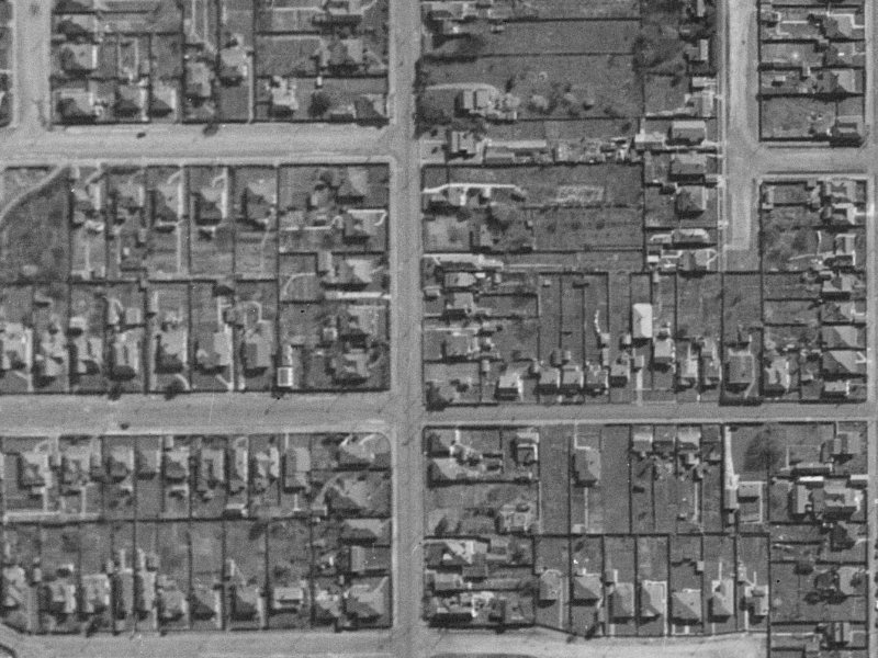 82E Antigua Street from the air, 1940-1944
