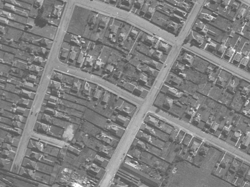 22 Laurence Street from the air, 1940-1944