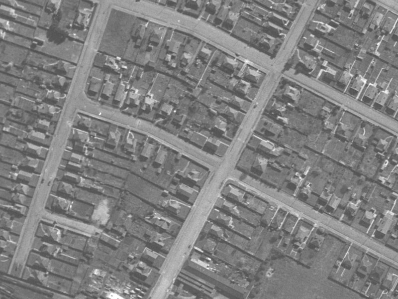 23 Laurence Street from the air, 1940-1944