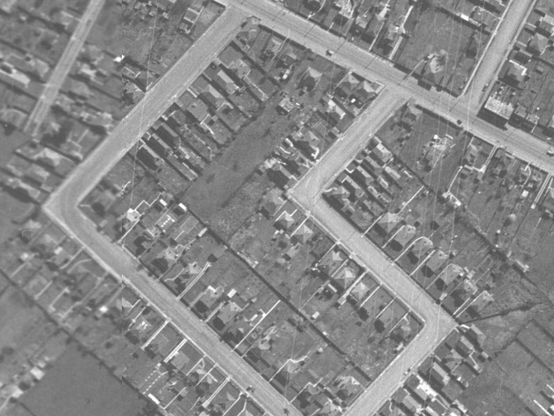 18 Dampier Street from the air, 1940-1944