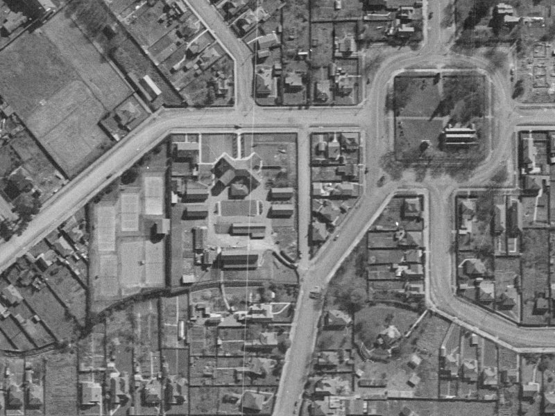 Emerson Street from the air, 1940-1944