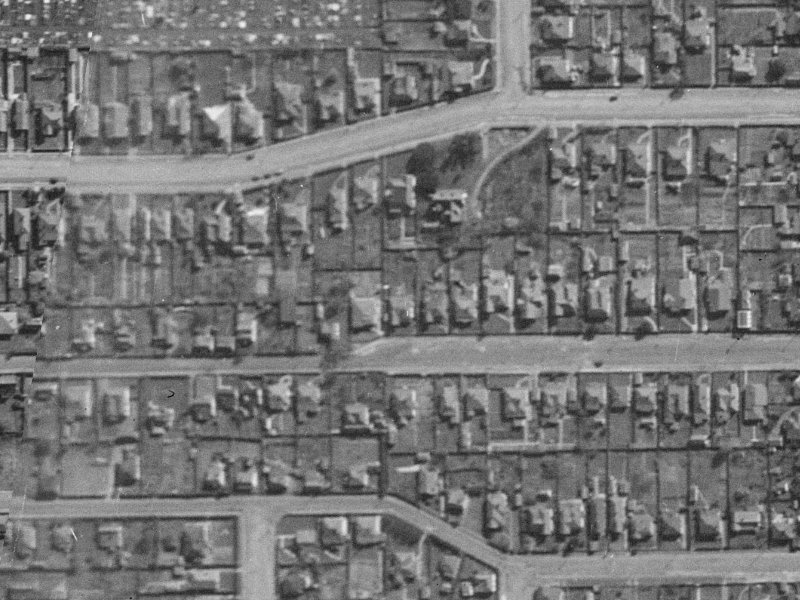 51 Burke Street from the air, 1940-1944