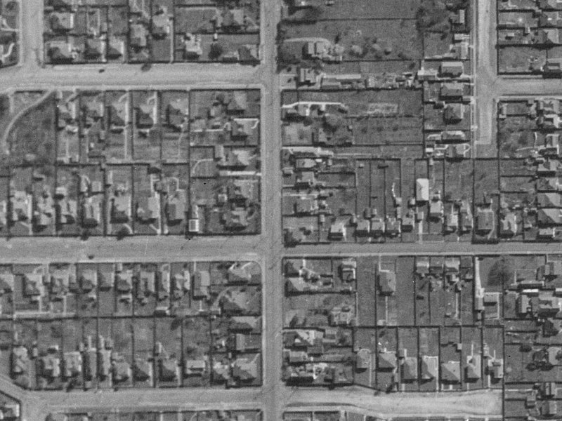 82A Antigua Street from the air, 1940-1944