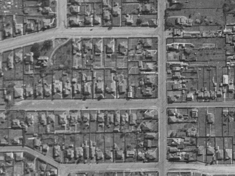 113 Burke Street from the air, 1940-1944