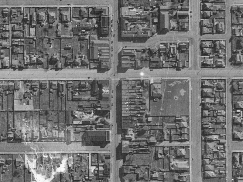 402 Colombo Street from the air, 1940-1944