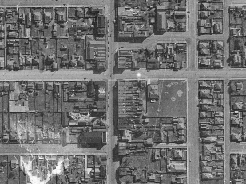 400 Colombo Street from the air, 1940-1944