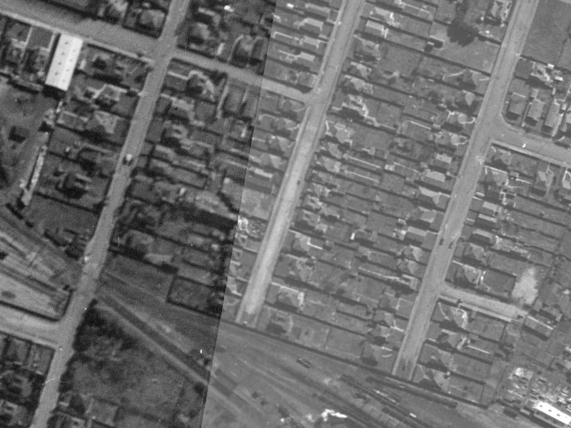 17 Barbour Street from the air, 1940-1944