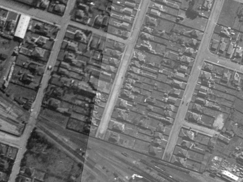 18 Barbour Street from the air, 1940-1944