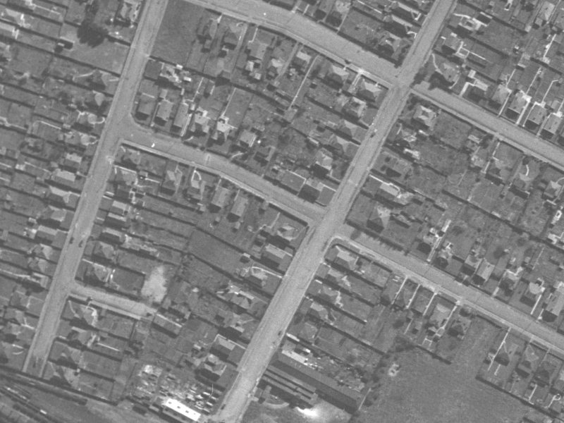 29 Laurence Street from the air, 1940-1944