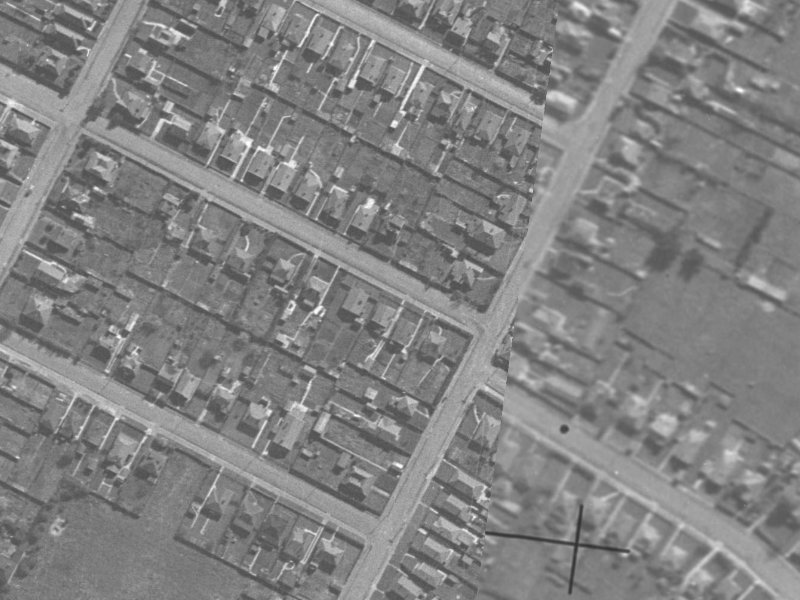 108 Charles Street from the air, 1940-1944