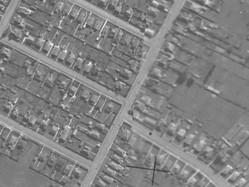 175 Ensors Road from the air, 1940-1944