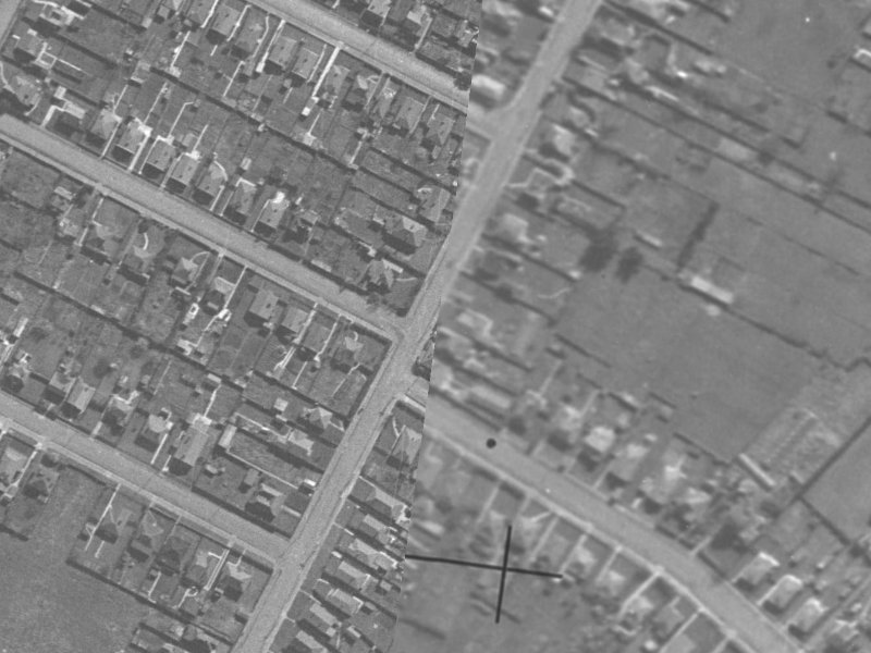 136 Ensors Road from the air, 1940-1944