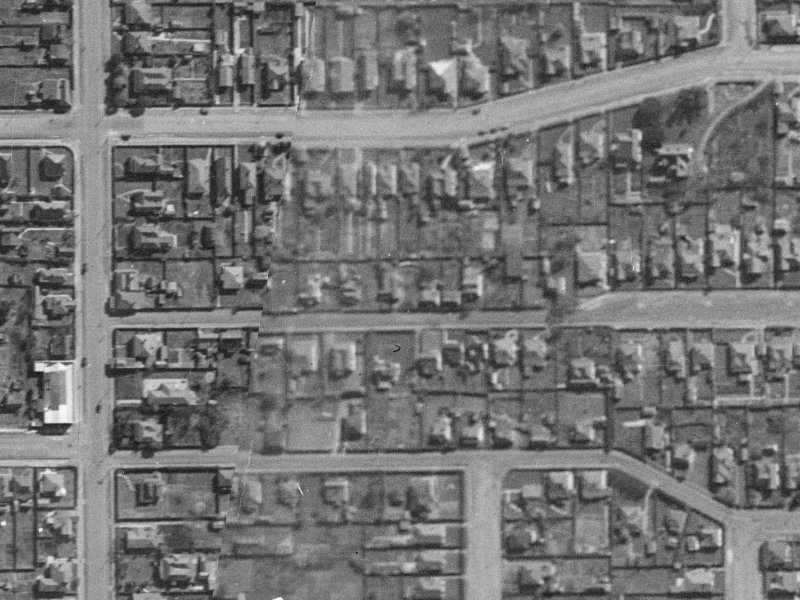 27 Burke Street from the air, 1940-1944