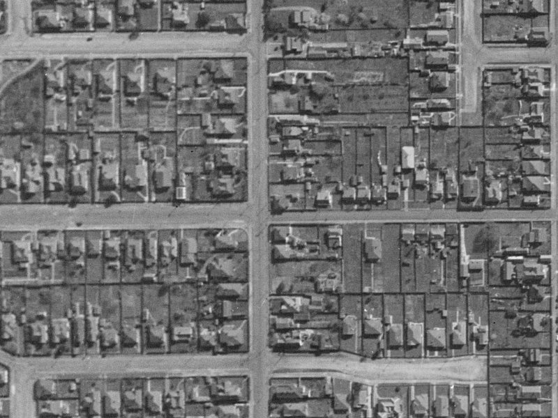 98 Burke Street from the air, 1940-1944
