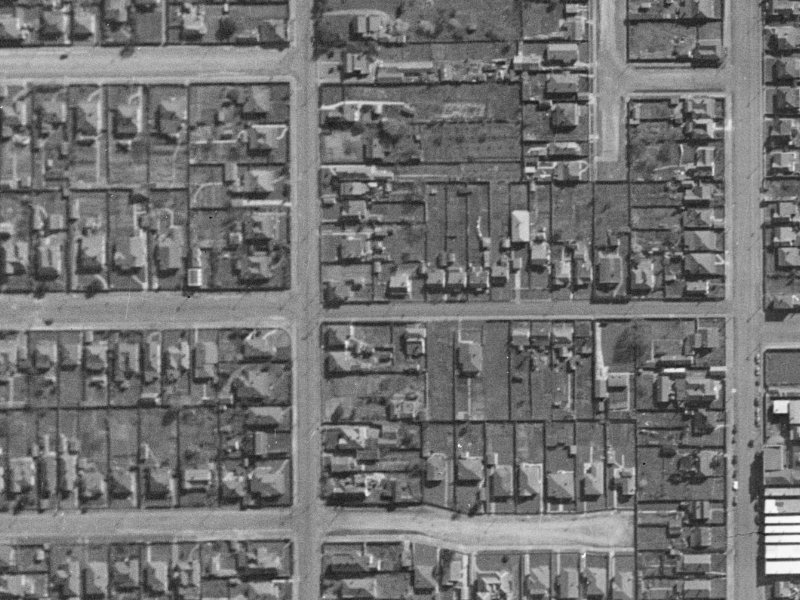 101 Burke Street from the air, 1940-1944