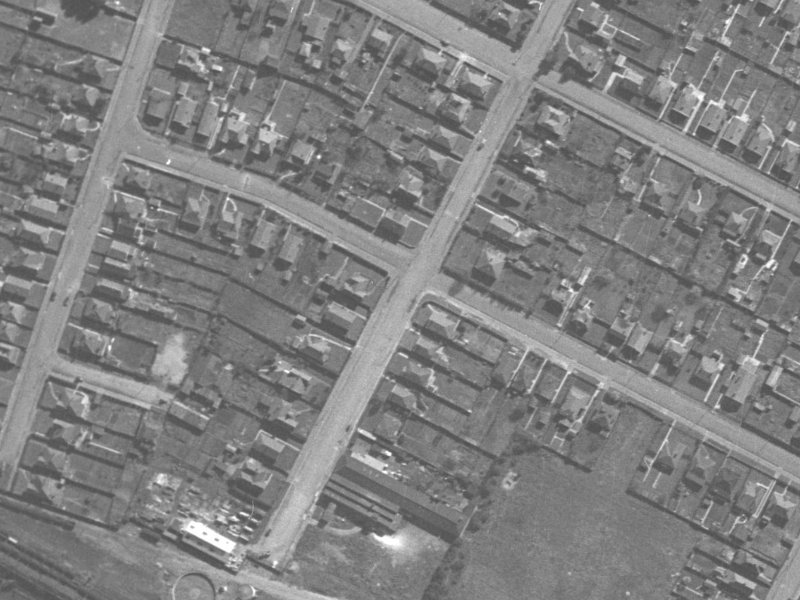 51 Osborne Street from the air, 1940-1944