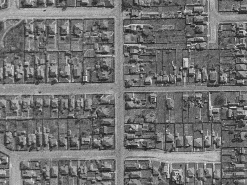 96 Burke Street from the air, 1940-1944