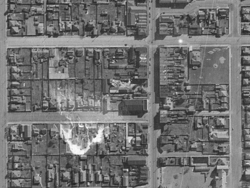11 Elgin Street from the air, 1940-1944