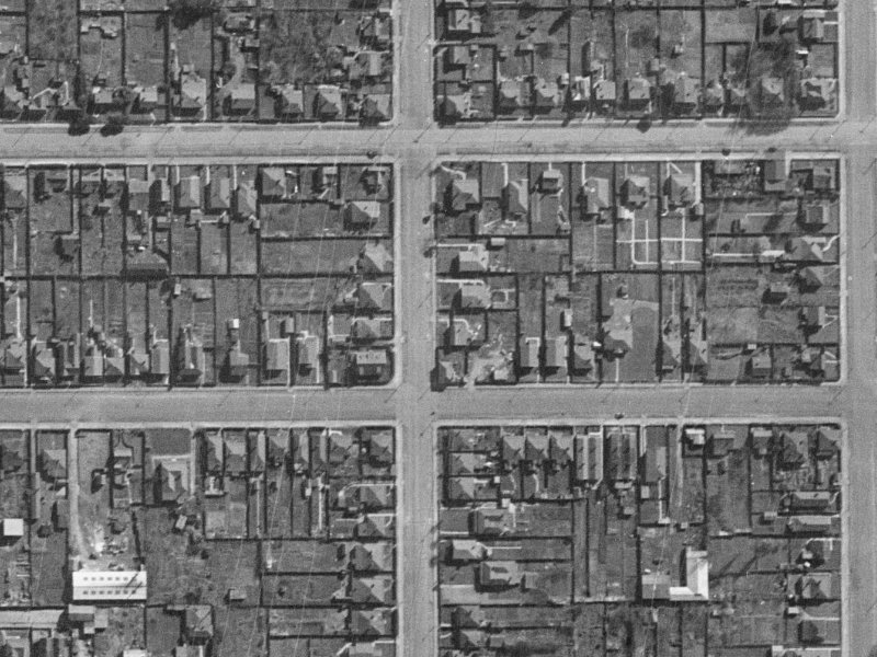 38 Gasson Street from the air, 1940-1944