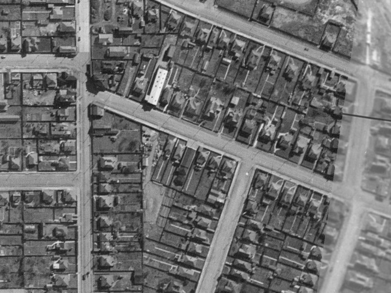 24 Shakespeare Road from the air, 1940-1944