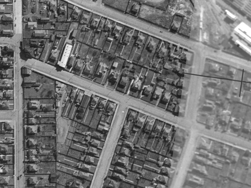 35 Shakespeare Road from the air, 1940-1944