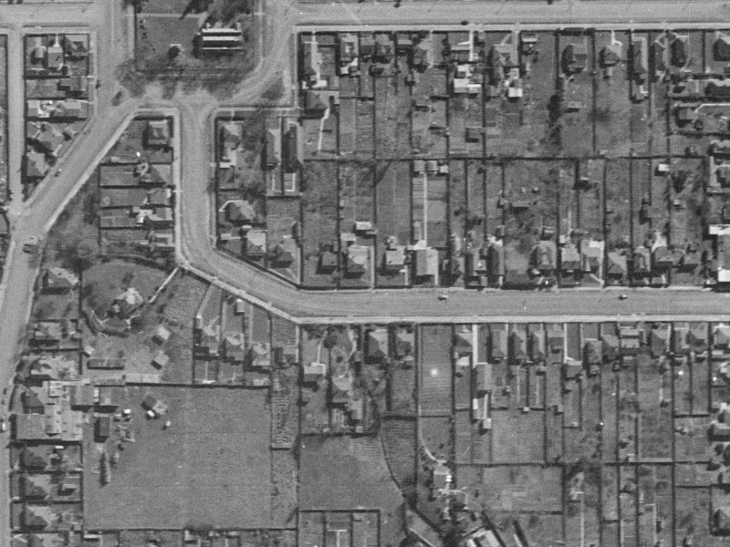 31A Ward Street from the air, 1940-1944