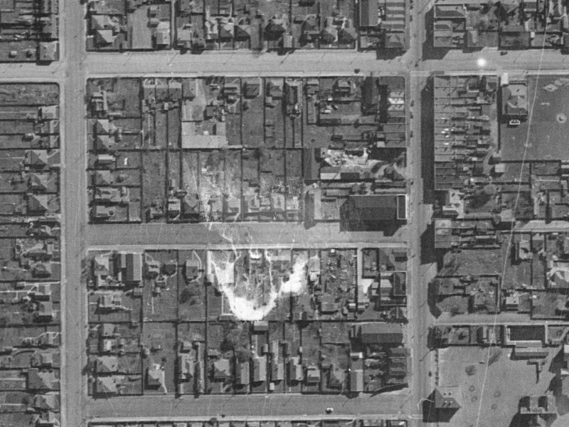 27a Elgin Street from the air, 1940-1944
