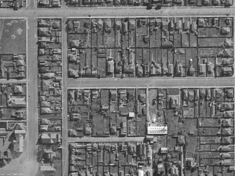18E Coleridge Street from the air, 1940-1944