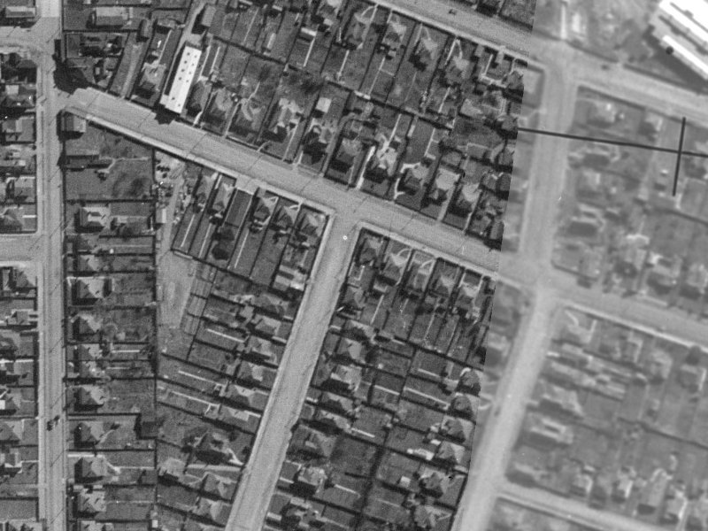 Shakespeare Road from the air, 1940-1944