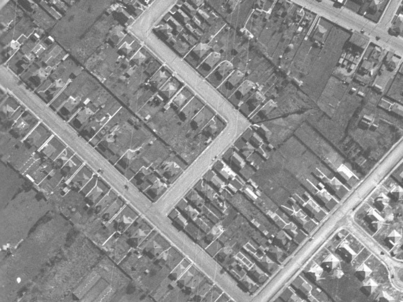 47-49 Dampier Street from the air, 1940-1944