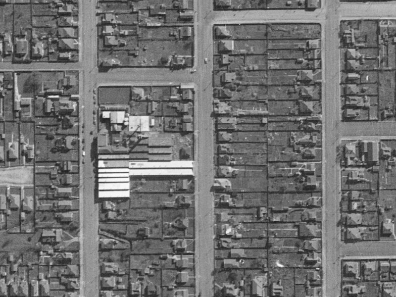 13 Orbell Street from the air, 1940-1944