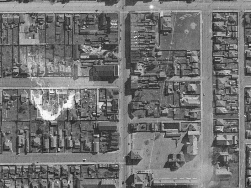 367 Colombo Street from the air, 1940-1944