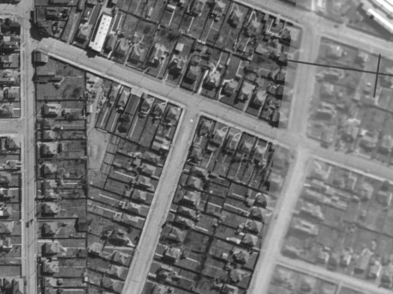 50 Shakespeare Road from the air, 1940-1944