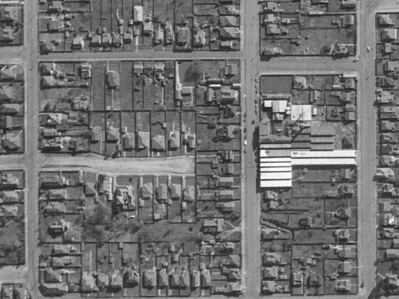 119 Ruskin Street from the air, 1940-1944