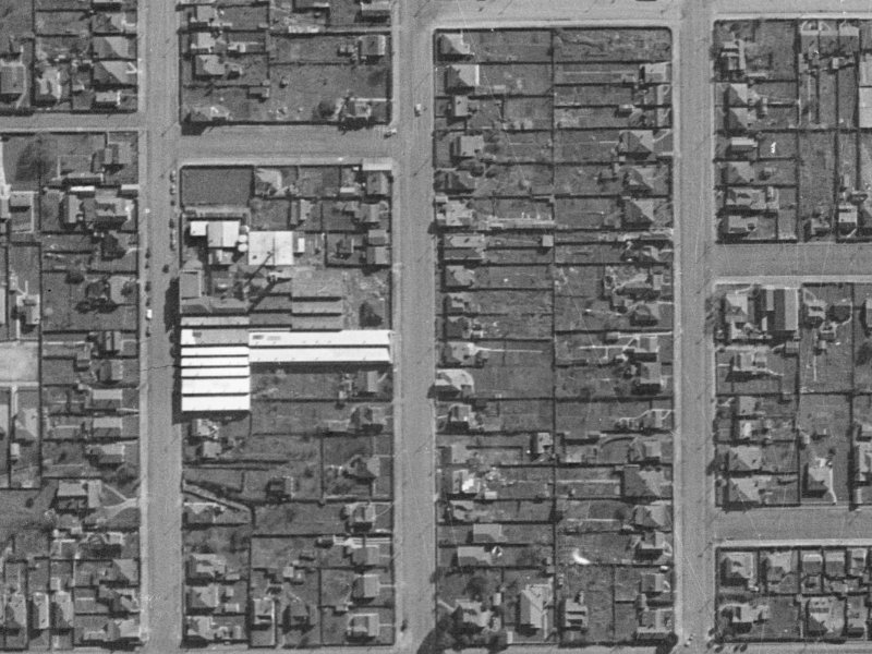 8A Orbell Street from the air, 1940-1944