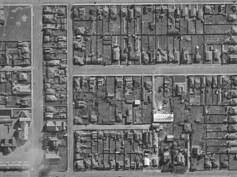 16 Coleridge Street from the air, 1940-1944