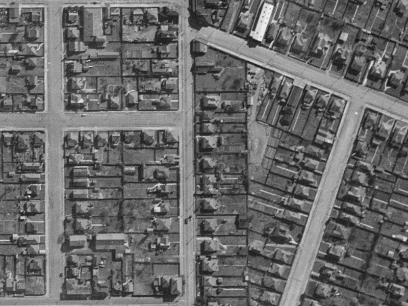 188 Waltham Road from the air, 1940-1944