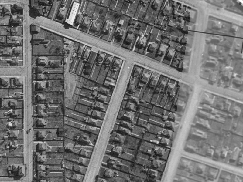 2A Defoe Place from the air, 1940-1944