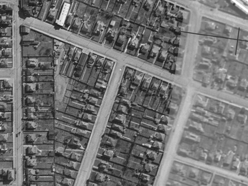61 Shakespeare Road from the air, 1940-1944