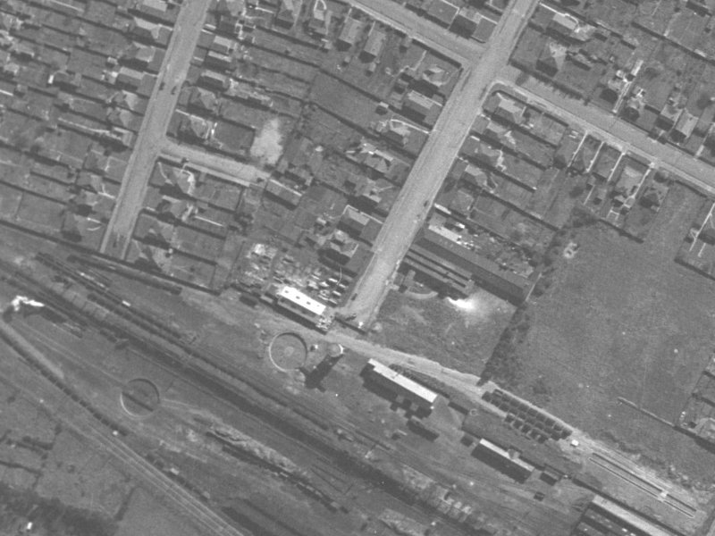 25 Osborne Street from the air, 1940-1944