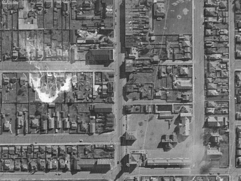 373 Colombo Street from the air, 1940-1944