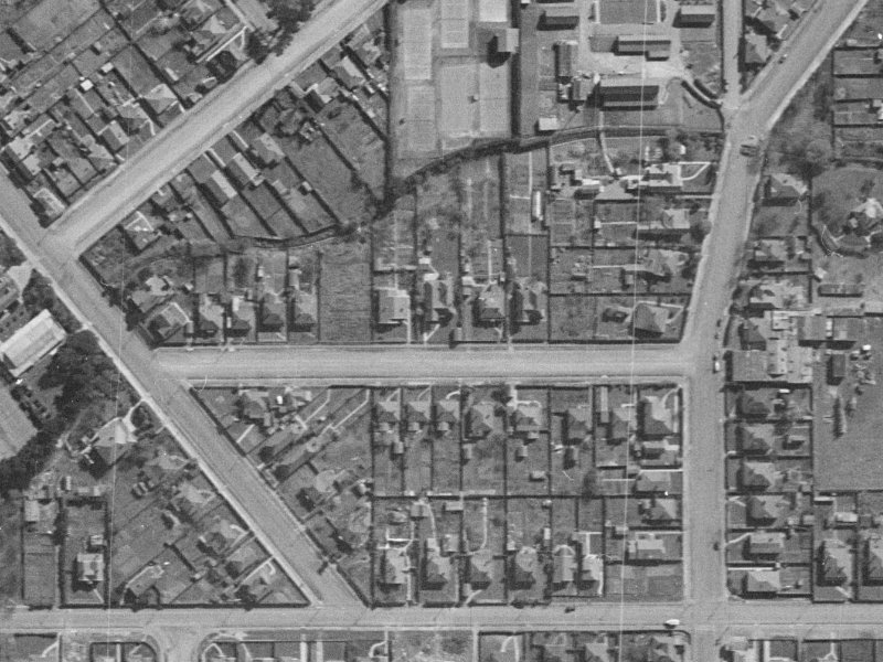 23 Macaulay Street from the air, 1940-1944