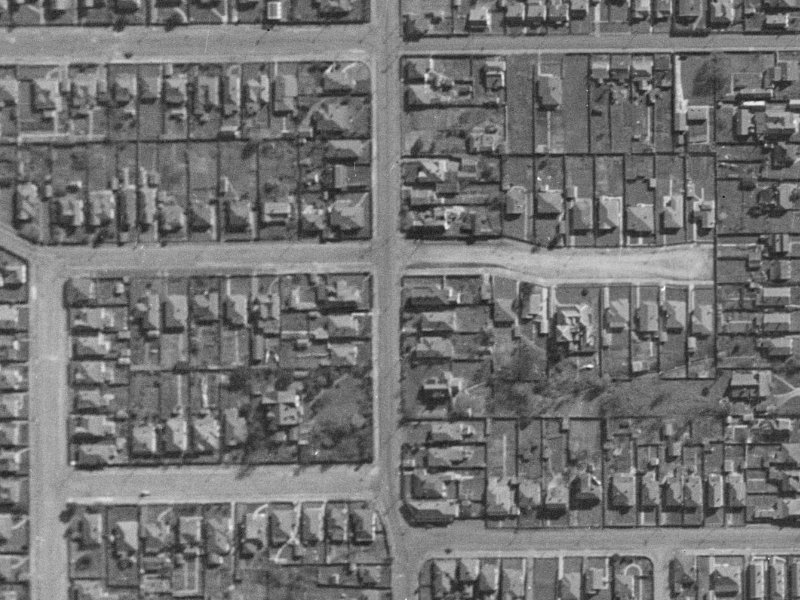 50 Antigua Street from the air, 1940-1944