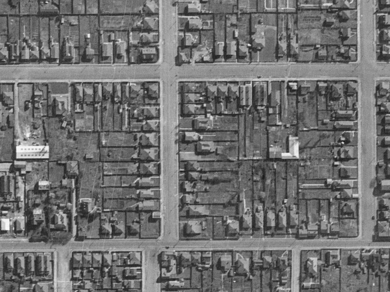 22 Gasson Street from the air, 1940-1944