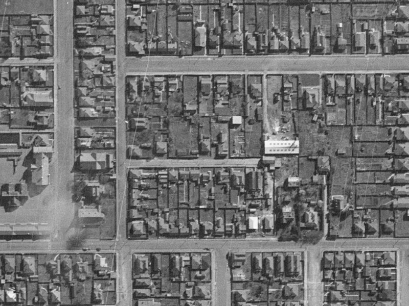 13 Maldon Street from the air, 1940-1944