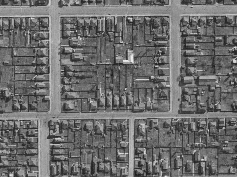 379 Brougham Street from the air, 1940-1944