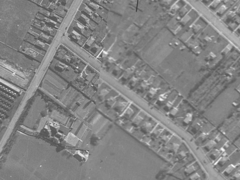9-23 Sullivan Avenue from the air, 1940-1944