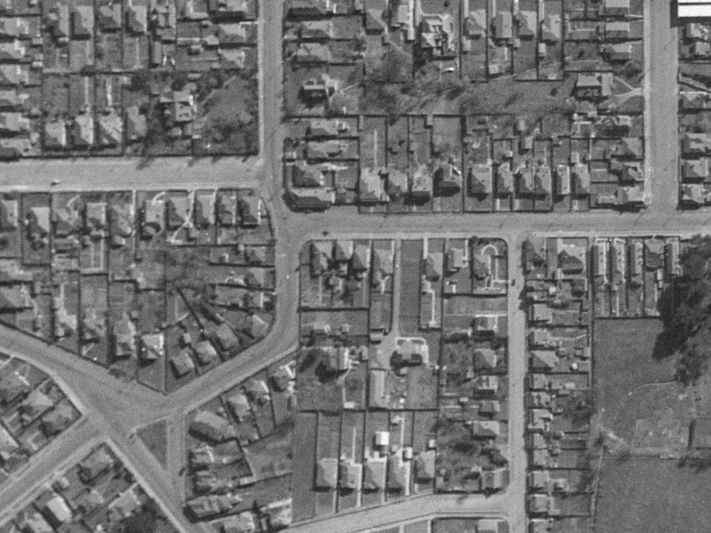160 Brougham Street from the air, 1940-1944