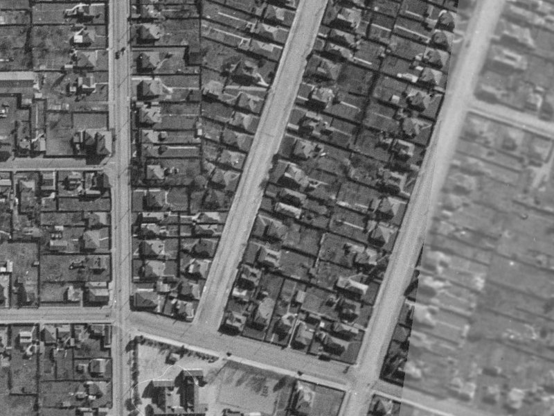16 Cecil Place from the air, 1940-1944