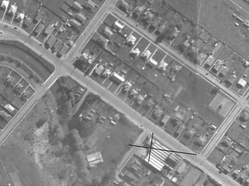 631 Ferry Road from the air, 1940-1944